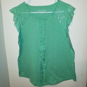 Green blouse